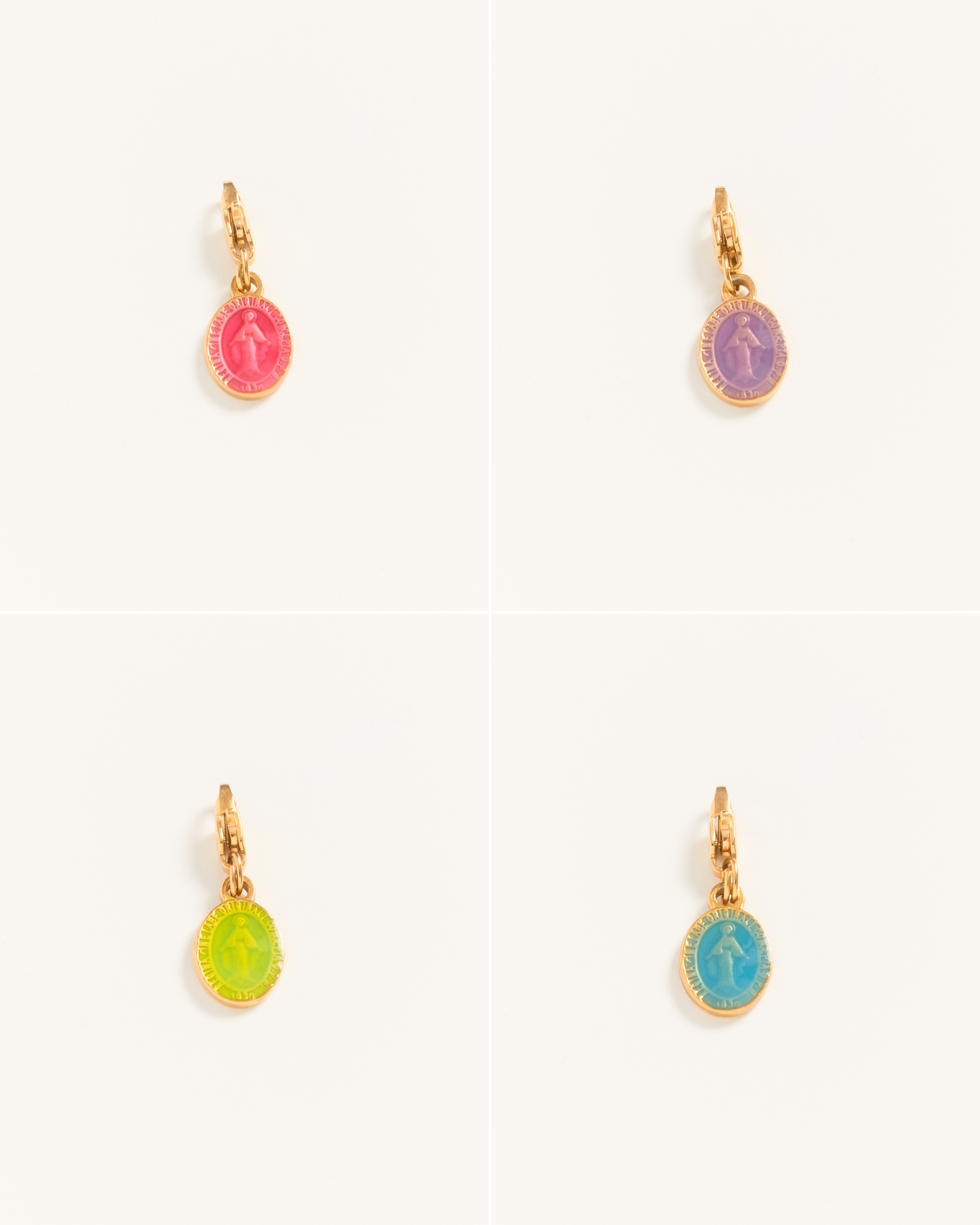 Madonne Glazed Mini — Charms 4 colors