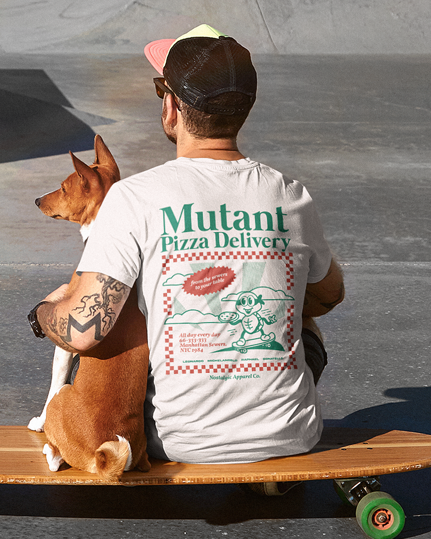 ミュータントピザデリバリー | オフホワイトTシャツ