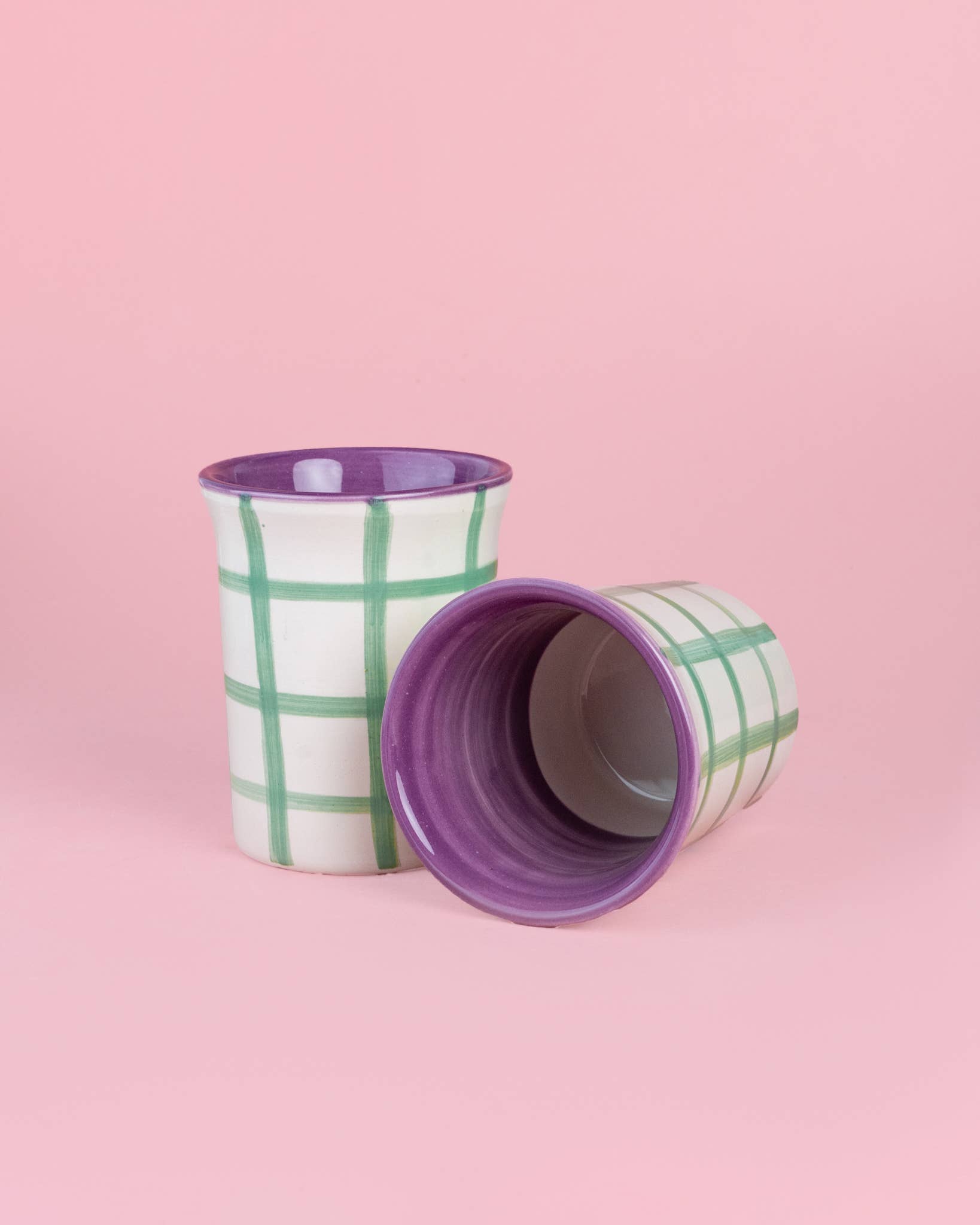 Hand-Painted Ceramic Cup — Esmeralda