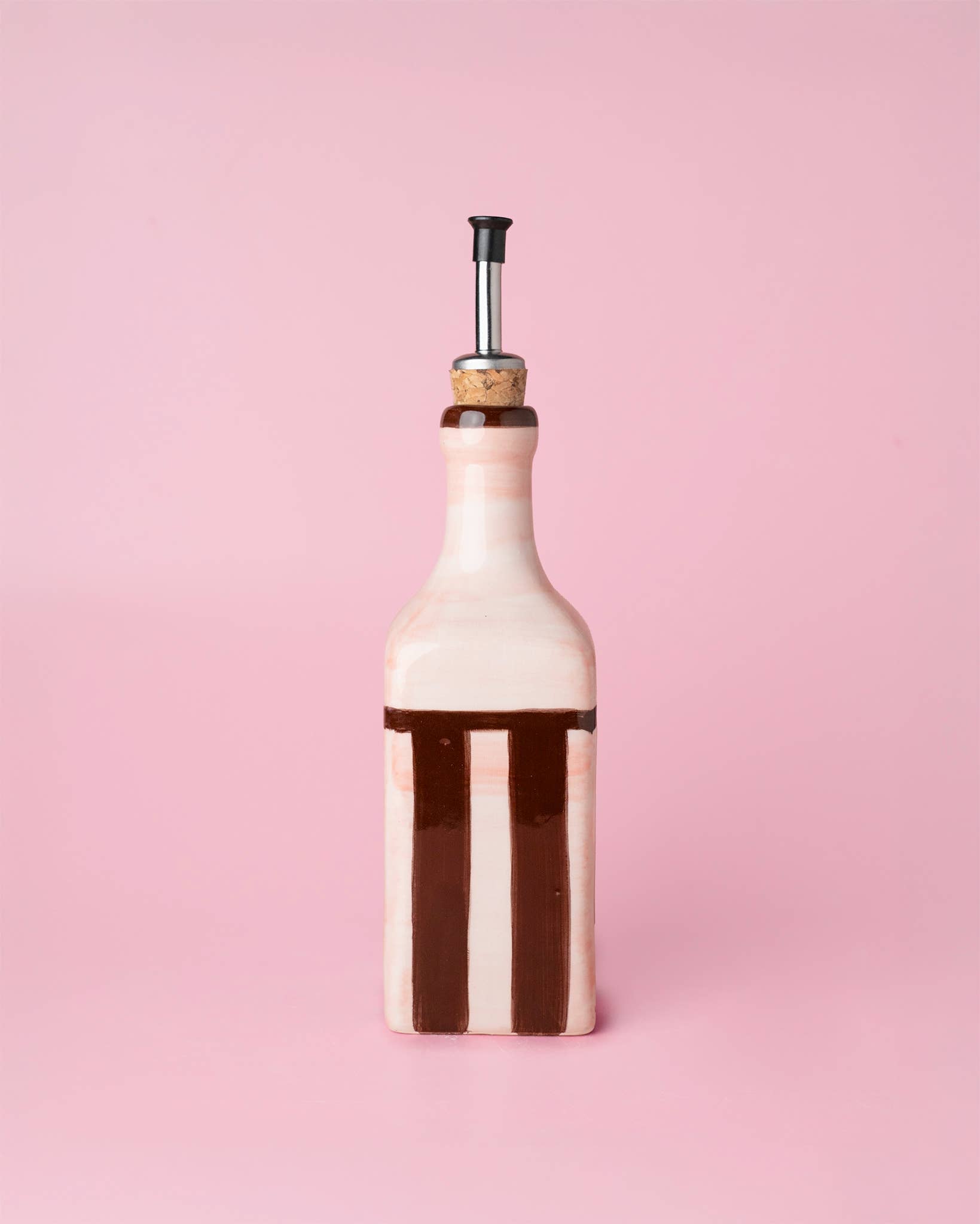 Ceramic Olive Oil Dispenser 475 ml — Chocolate