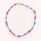 FAIRE Colorful choker and delightful charm
