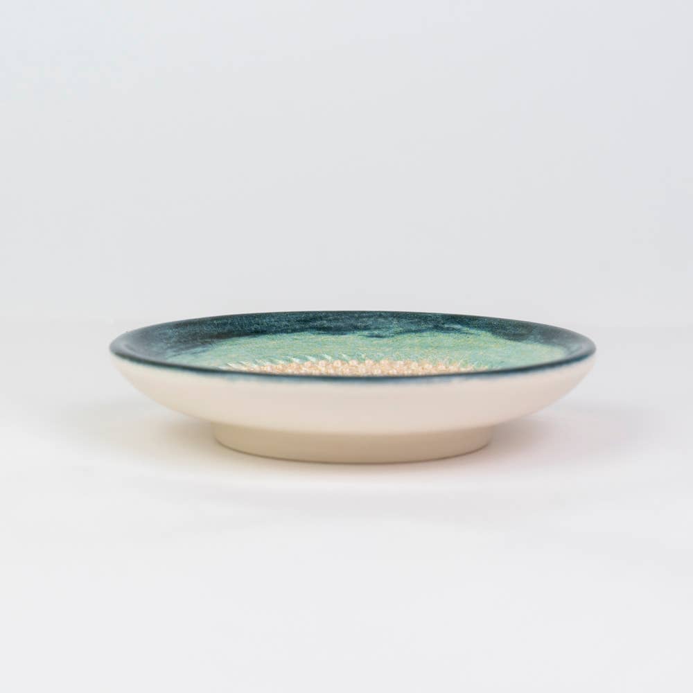 Small Ceramic Garlic Grater Plate — Brisa