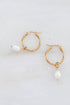 Pearly Hoop Earrings