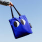 Eyes tote bag – Blue