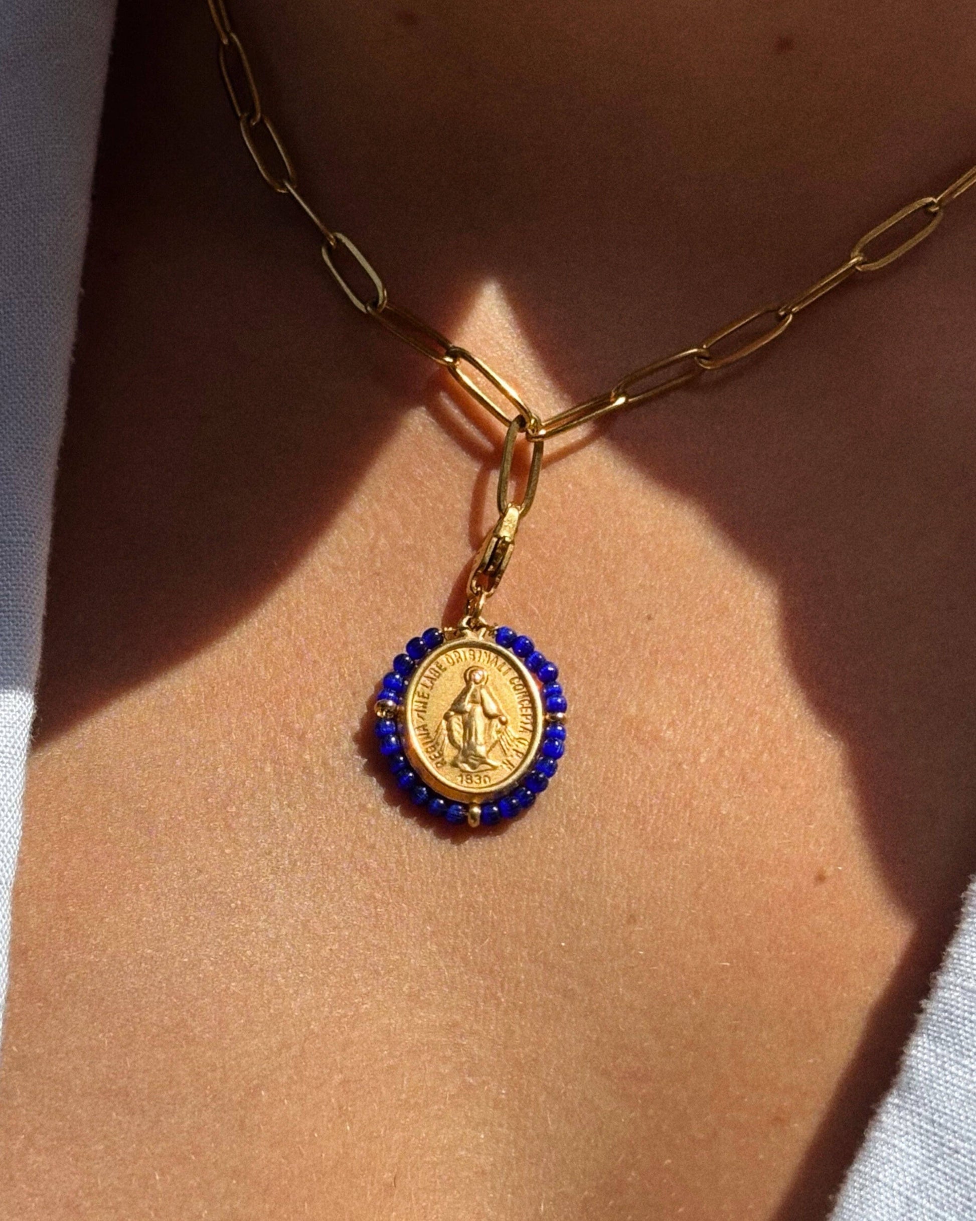 Santa Maria Precious — Charm Klein Blue