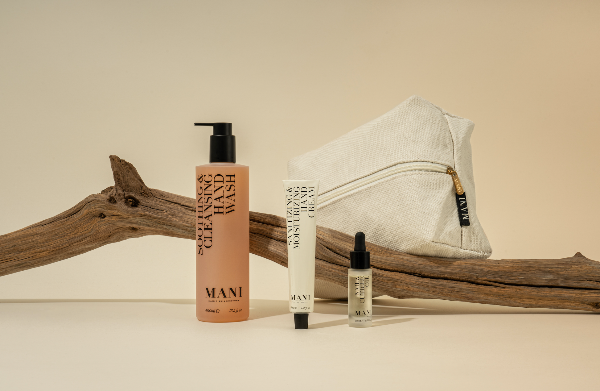 The Hand Treatment Set — Three Steps in a Recycled Cotton Pouch