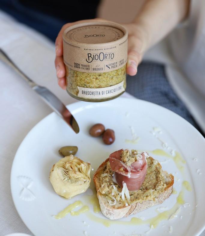 Warm Bruschetta with Artichoke Spread