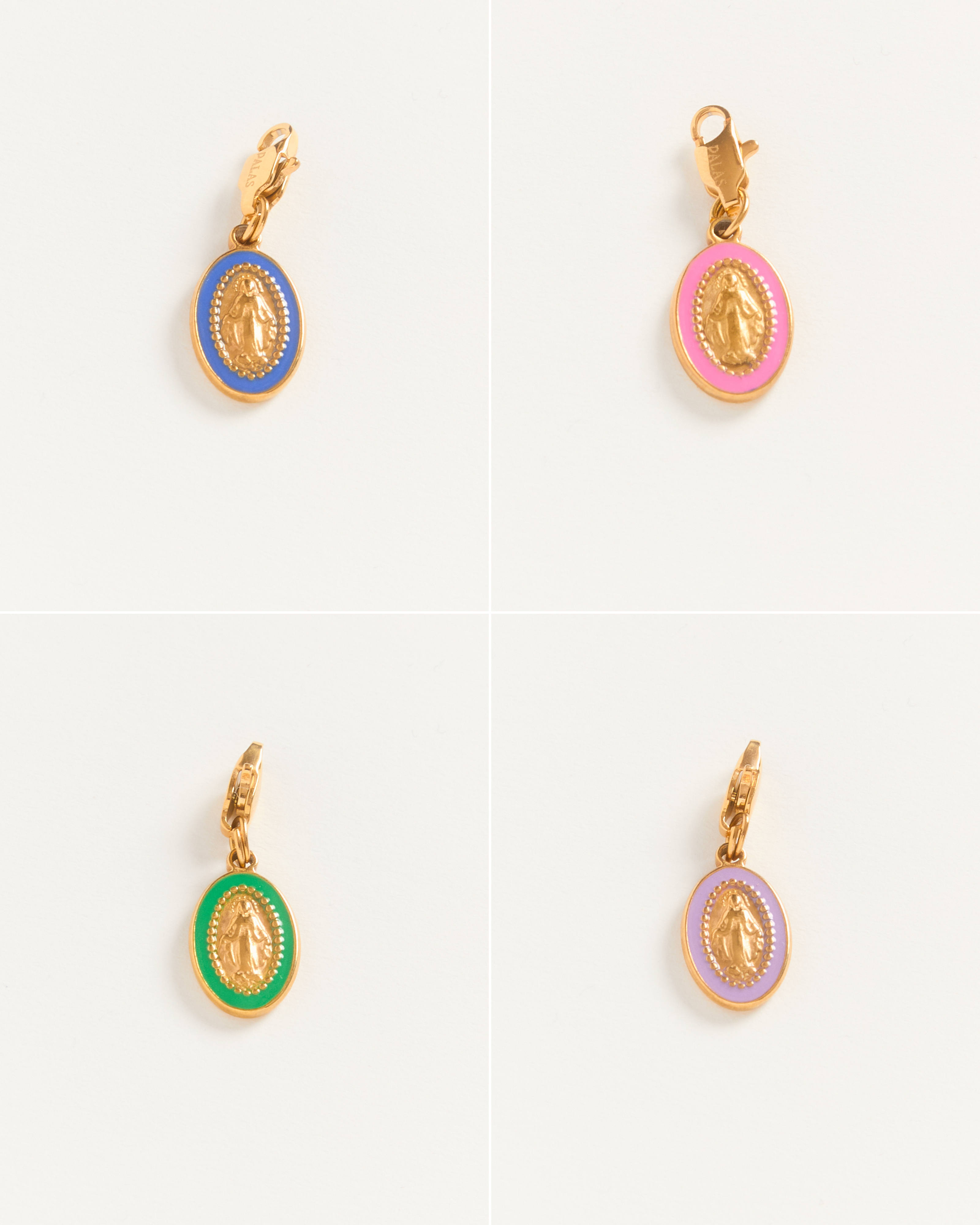 Madonne Enamelled — Charms 4 colors