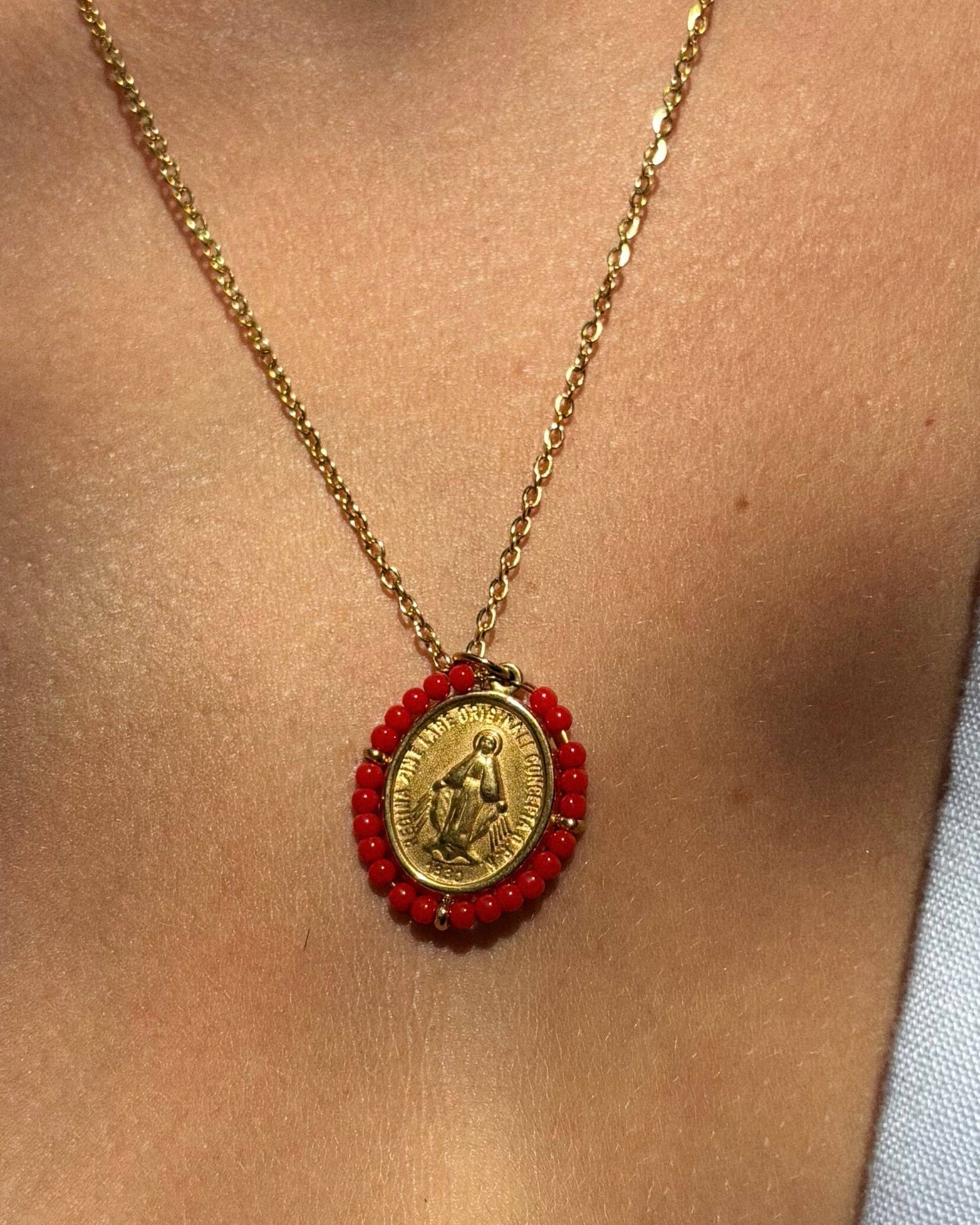 Santa Maria Precious — Necklace Spicy Red