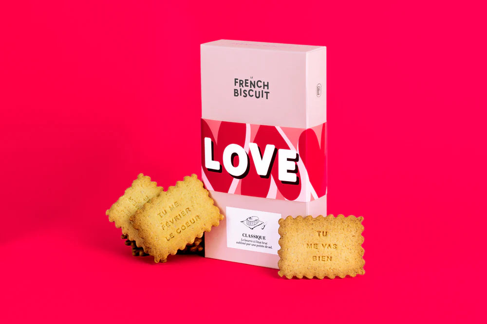 “LOVE” – 발렌타인데이 메시지 쿠키 세트
