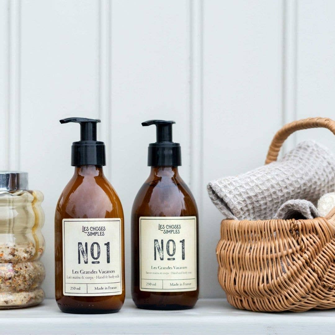 Hand & Body Soap -Nr1 Amber (250 Ml, Glass Bottle)