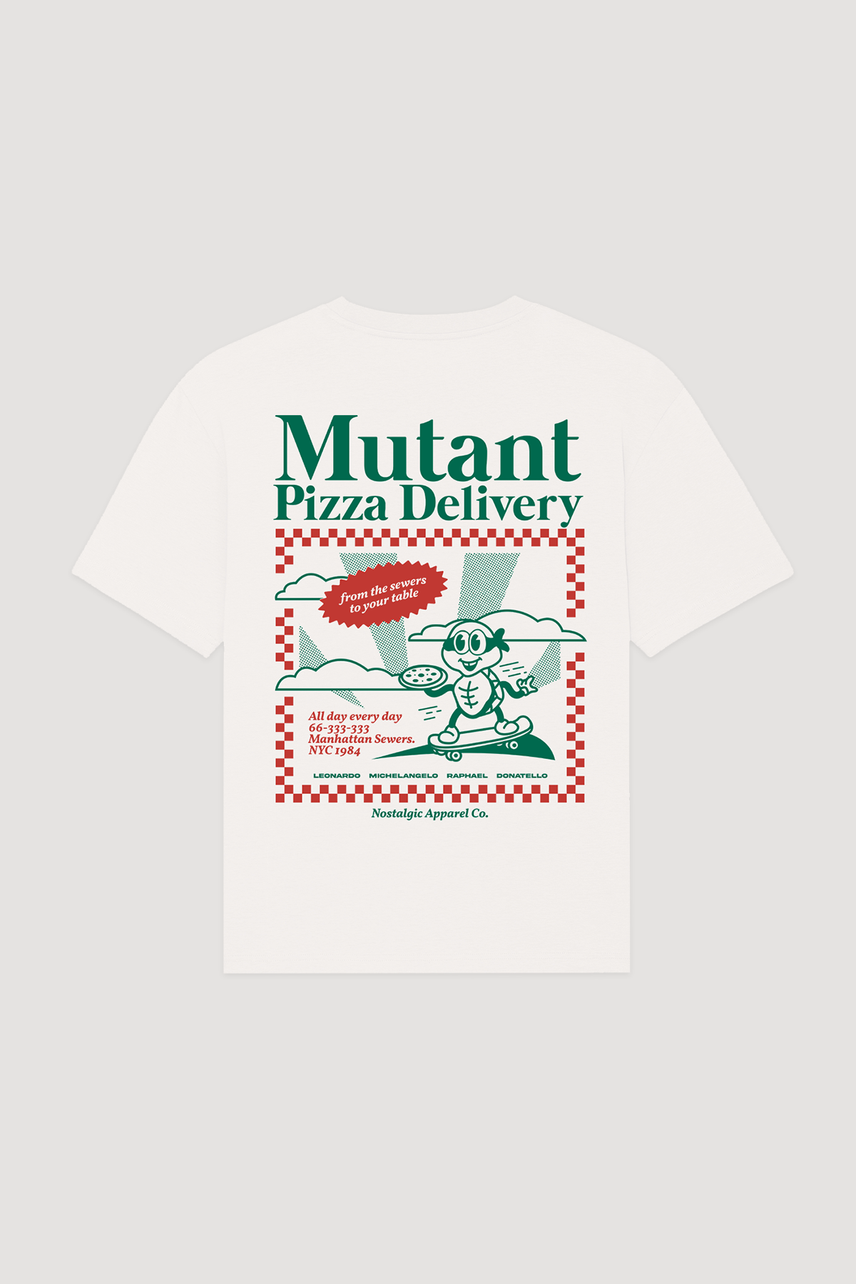 ミュータントピザデリバリー | オフホワイトTシャツ