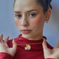 Coeur Jade — Heart-shaped dangle charm in Jade