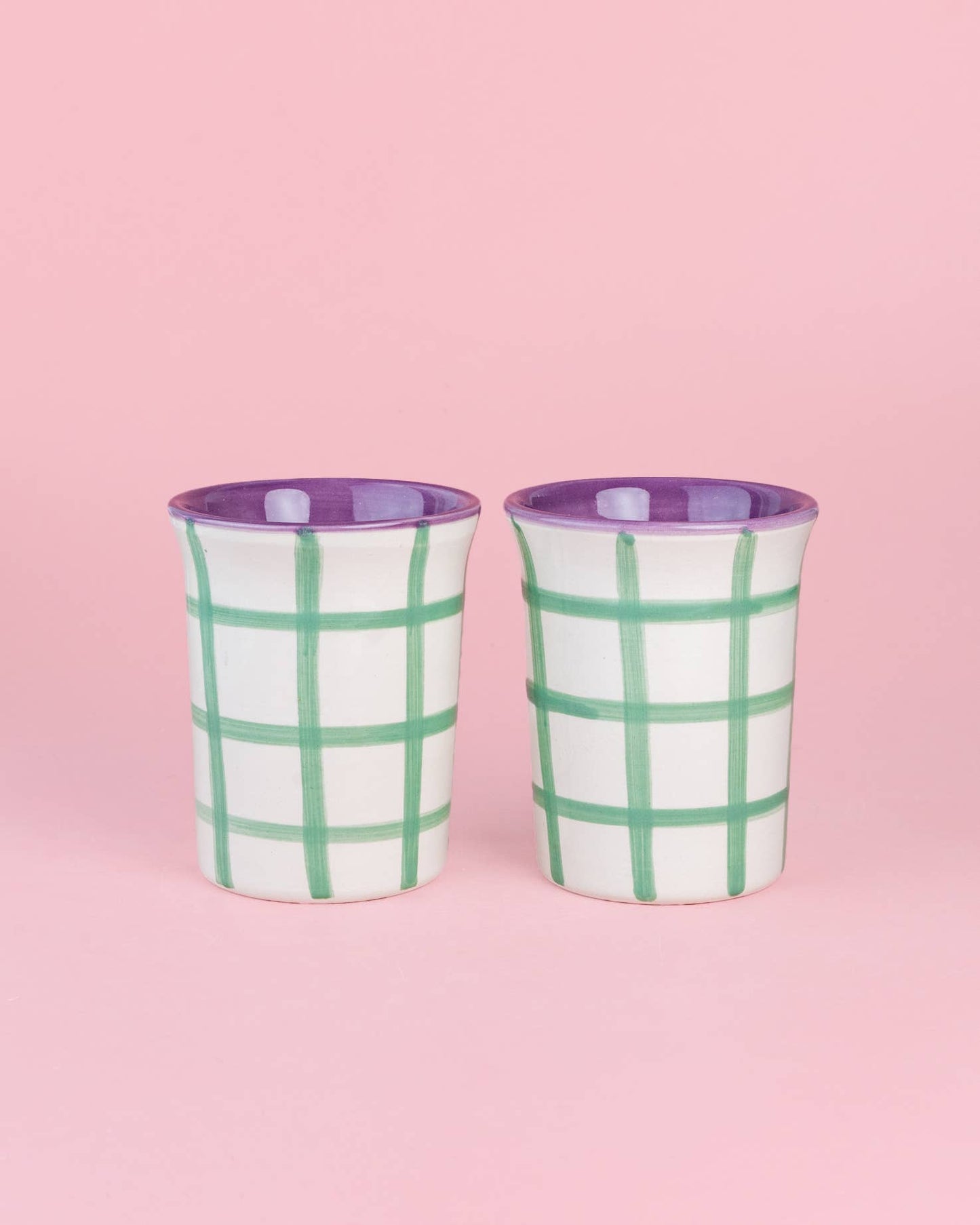 Hand-Painted Ceramic Cup — Esmeralda