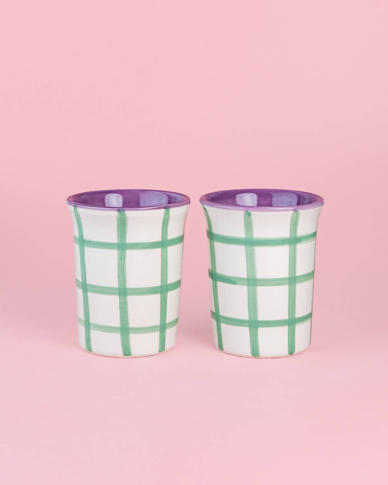 Hand-Painted Ceramic Cup — Esmeralda