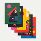Postcards set of 6 (variation Friends)