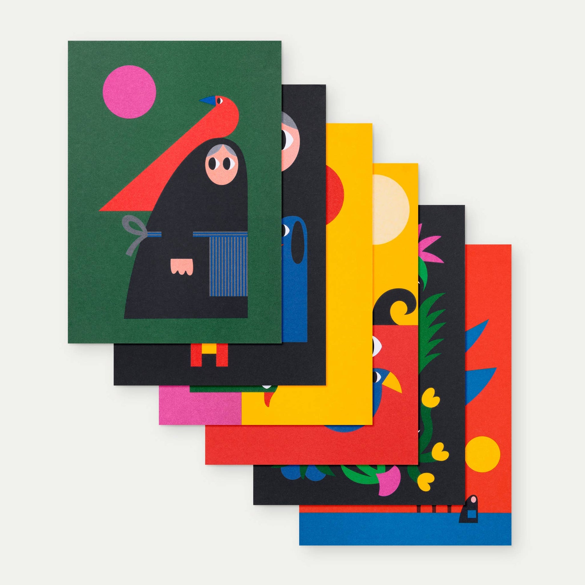 Postcards set of 6 (variation Friends)