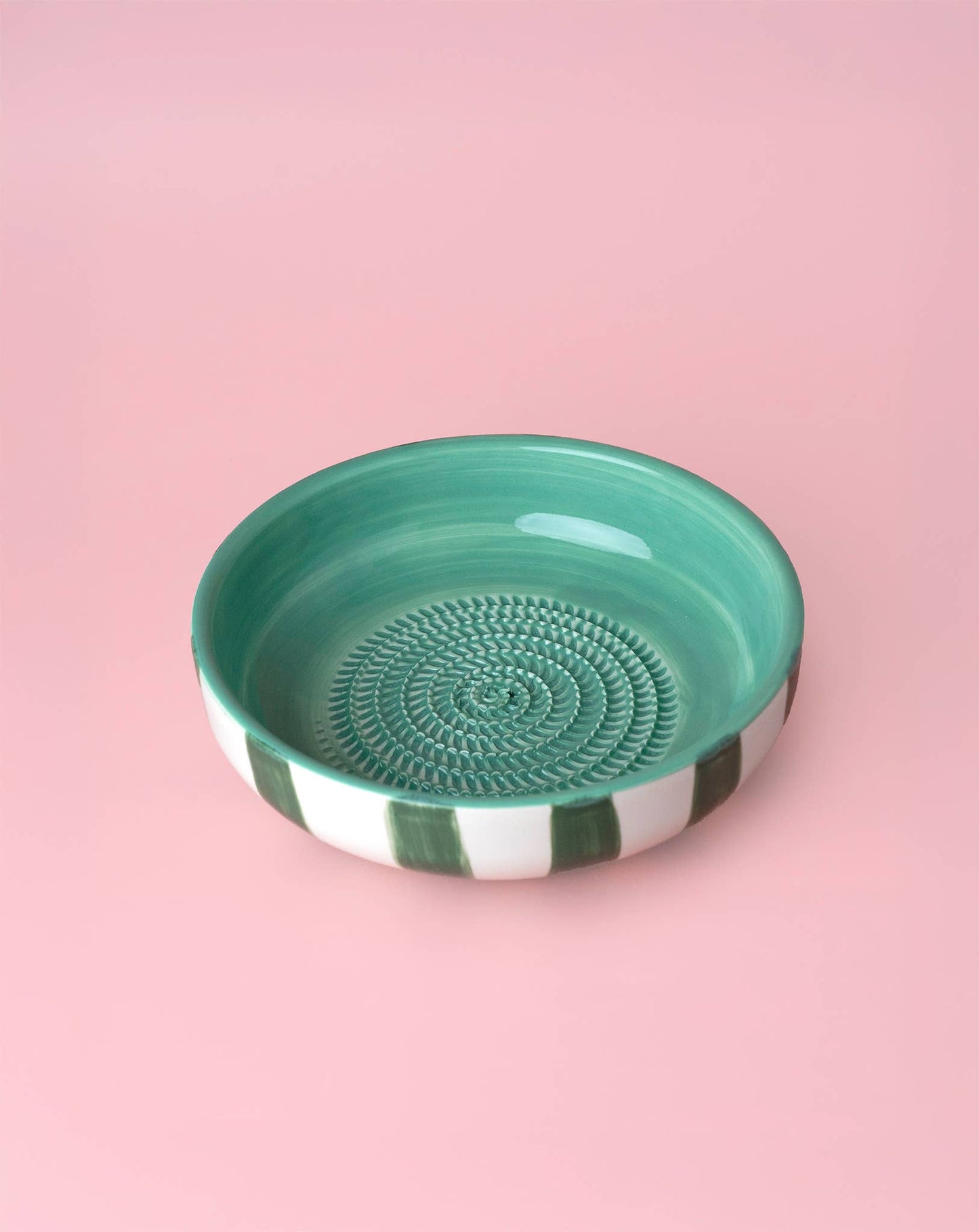 Large Ceramic Garlic Grater Plate — Jade