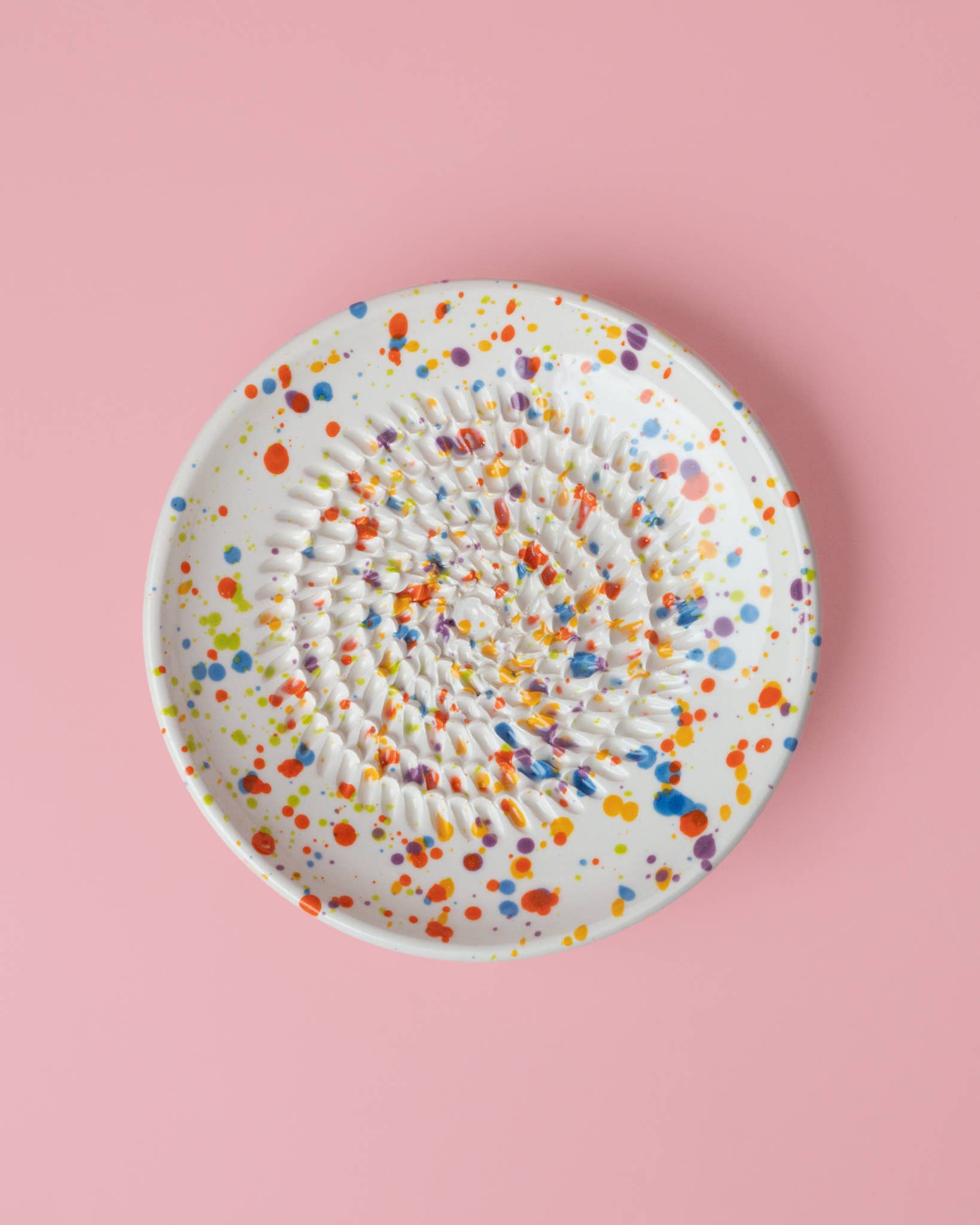 Small Ceramic Garlic Grater Plate — Carnaval