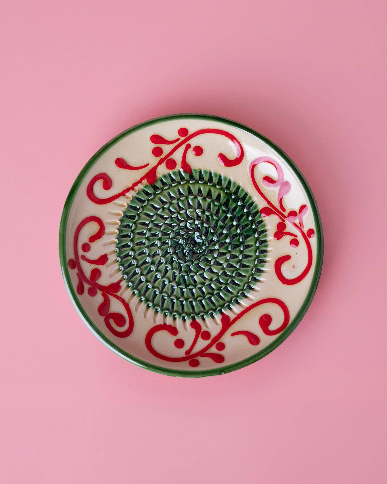 Small Ceramic Garlic Grater Plate — Alhambra