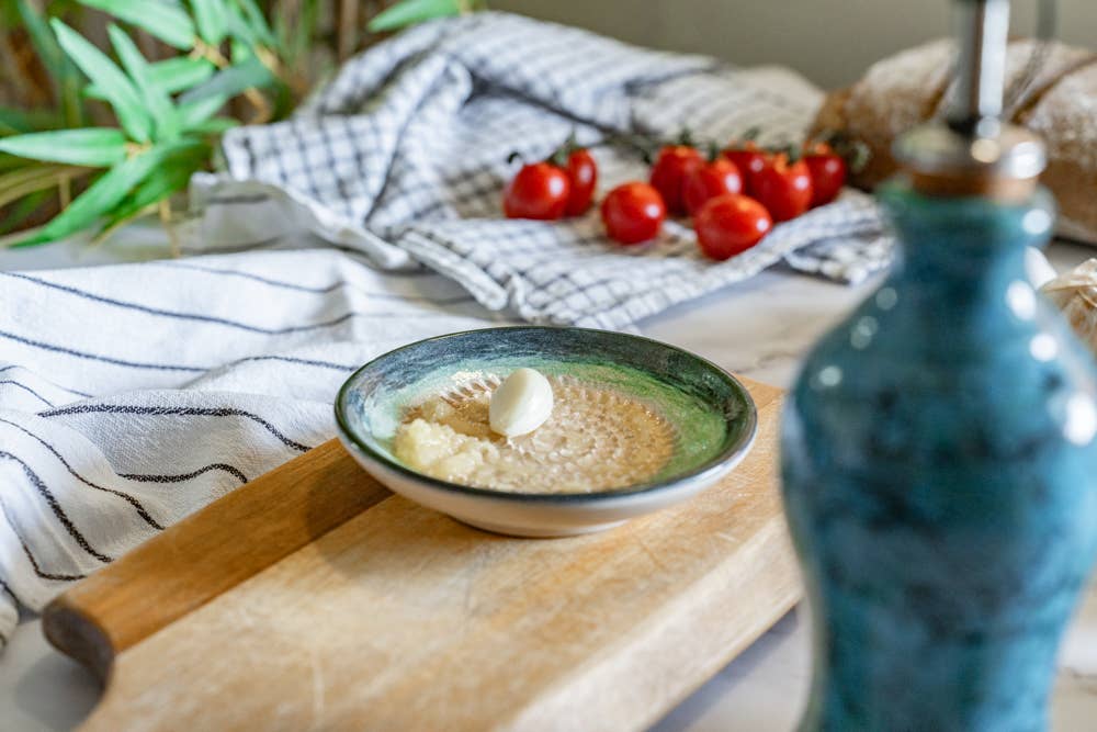 Small Ceramic Garlic Grater Plate — Brisa