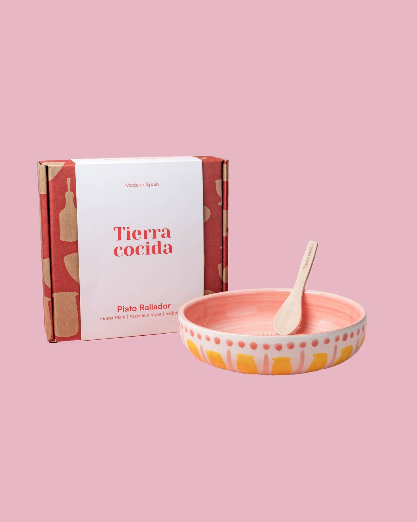 Large Ceramic Garlic Grater Plate — Valentina