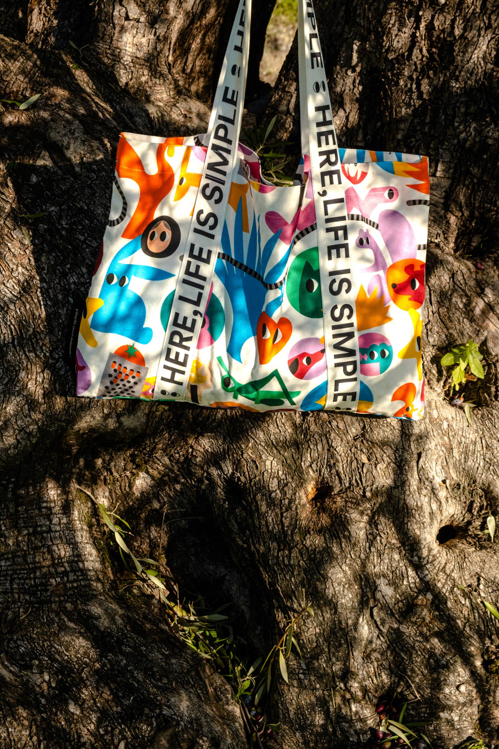 Multicolor tote bag