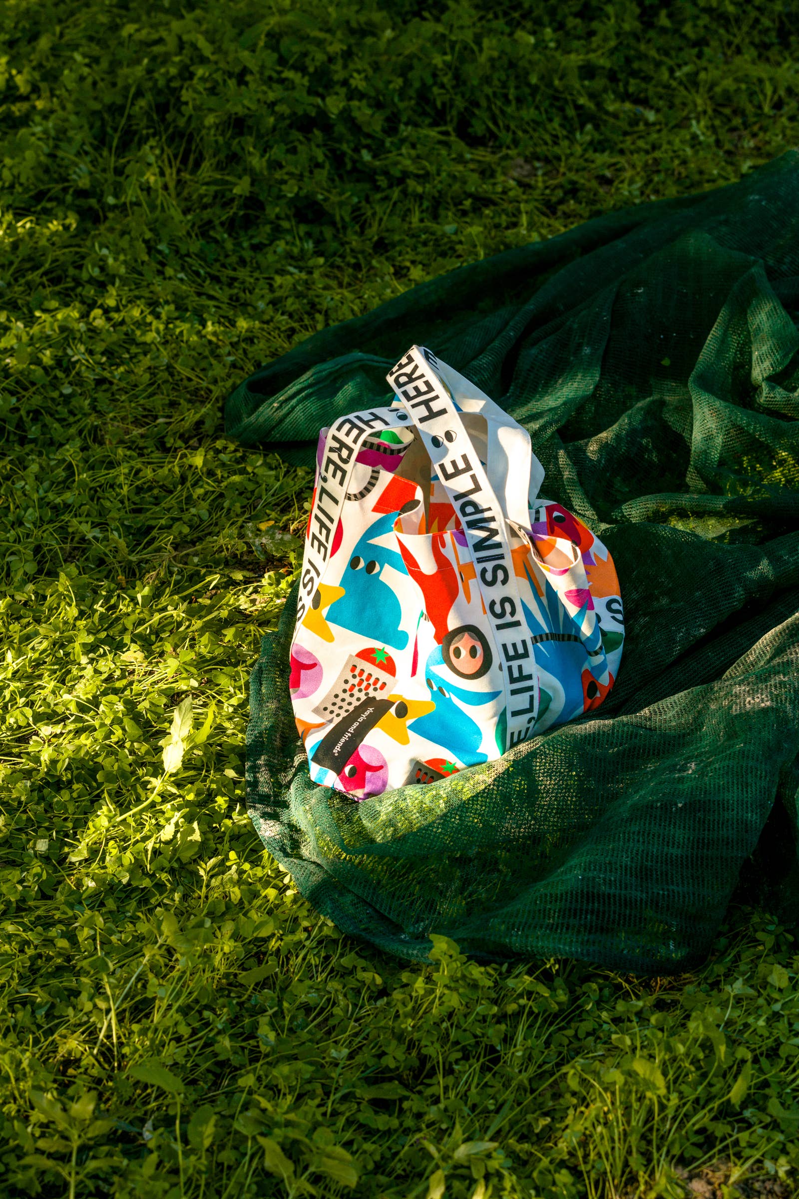 Multicolor tote bag