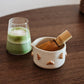 Matcha Bowl Croissant — Handmade Stoneware