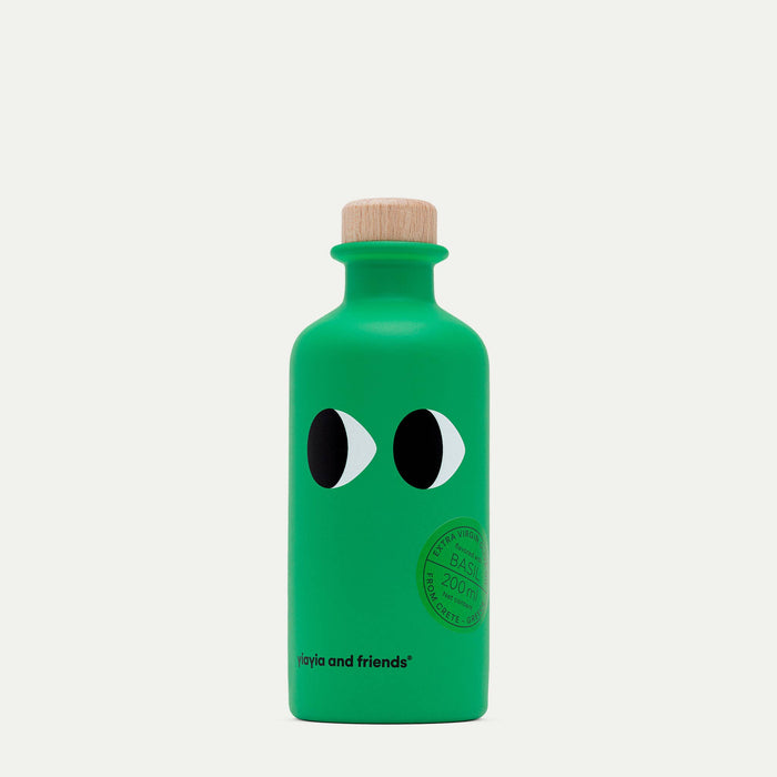 Extra Virgin Olive Oil with basil