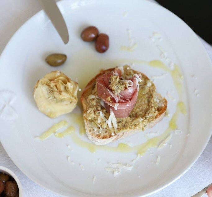 Organic Artichoke Bruschetta