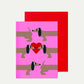 Valentines Cards - Dachshund - pack of 6