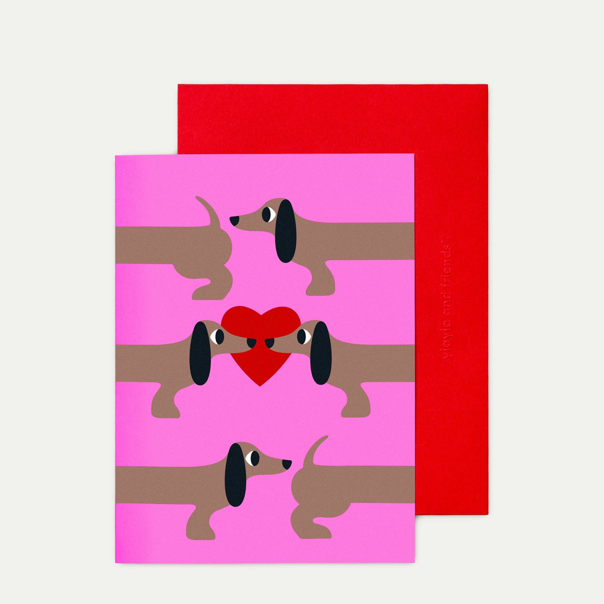 Valentines Cards - Dachshund - pack of 6