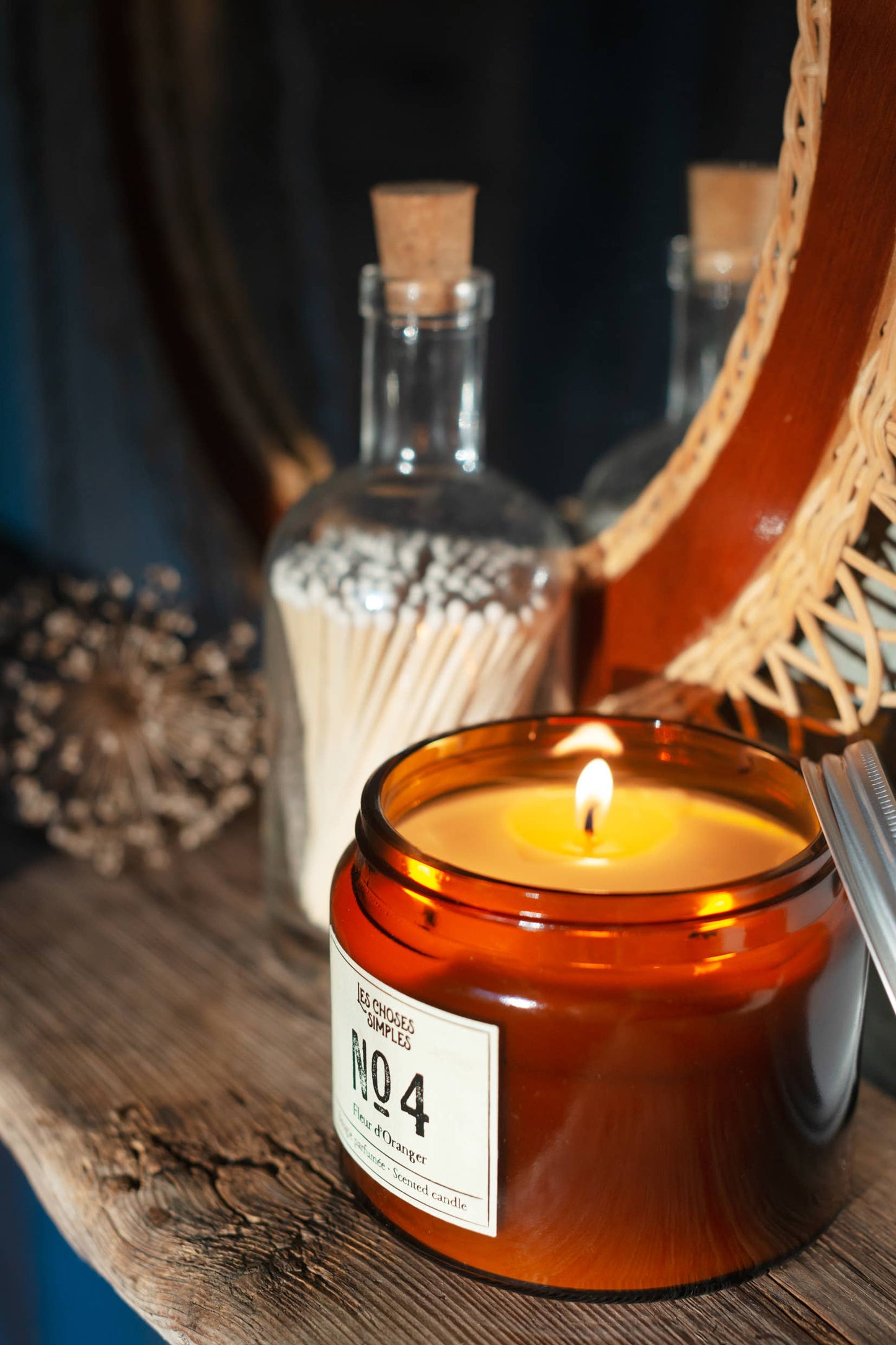 3-Wick Scented Soy-Wax Candle -Nr4 (Orange Blossom)