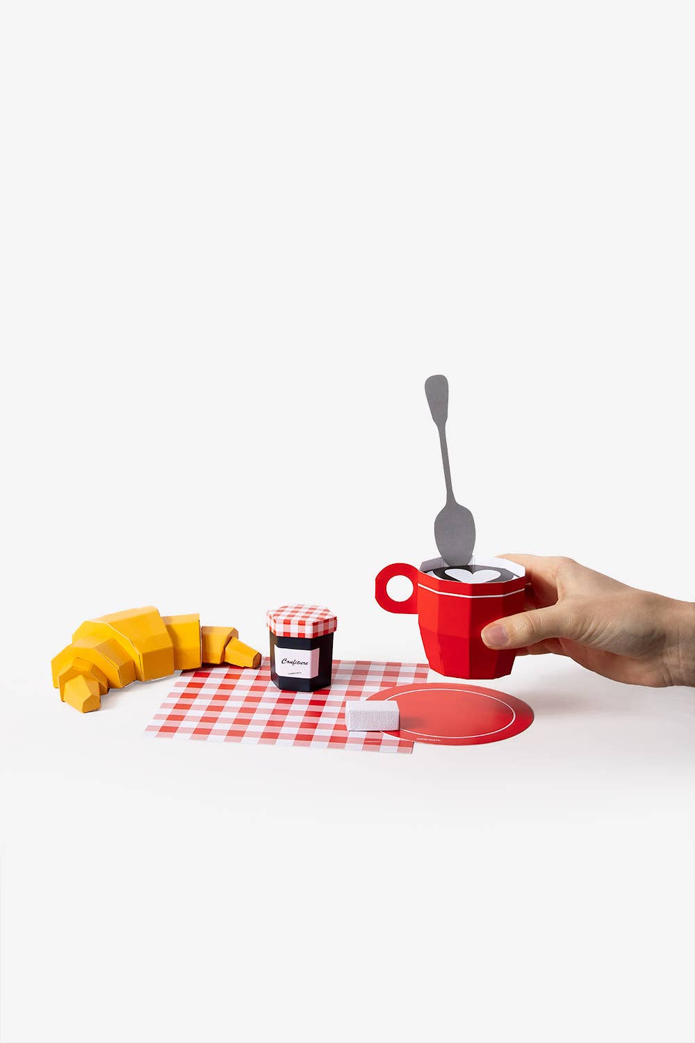 페이퍼크래프트 크루아상 – 3D 페이퍼푸드 기념품