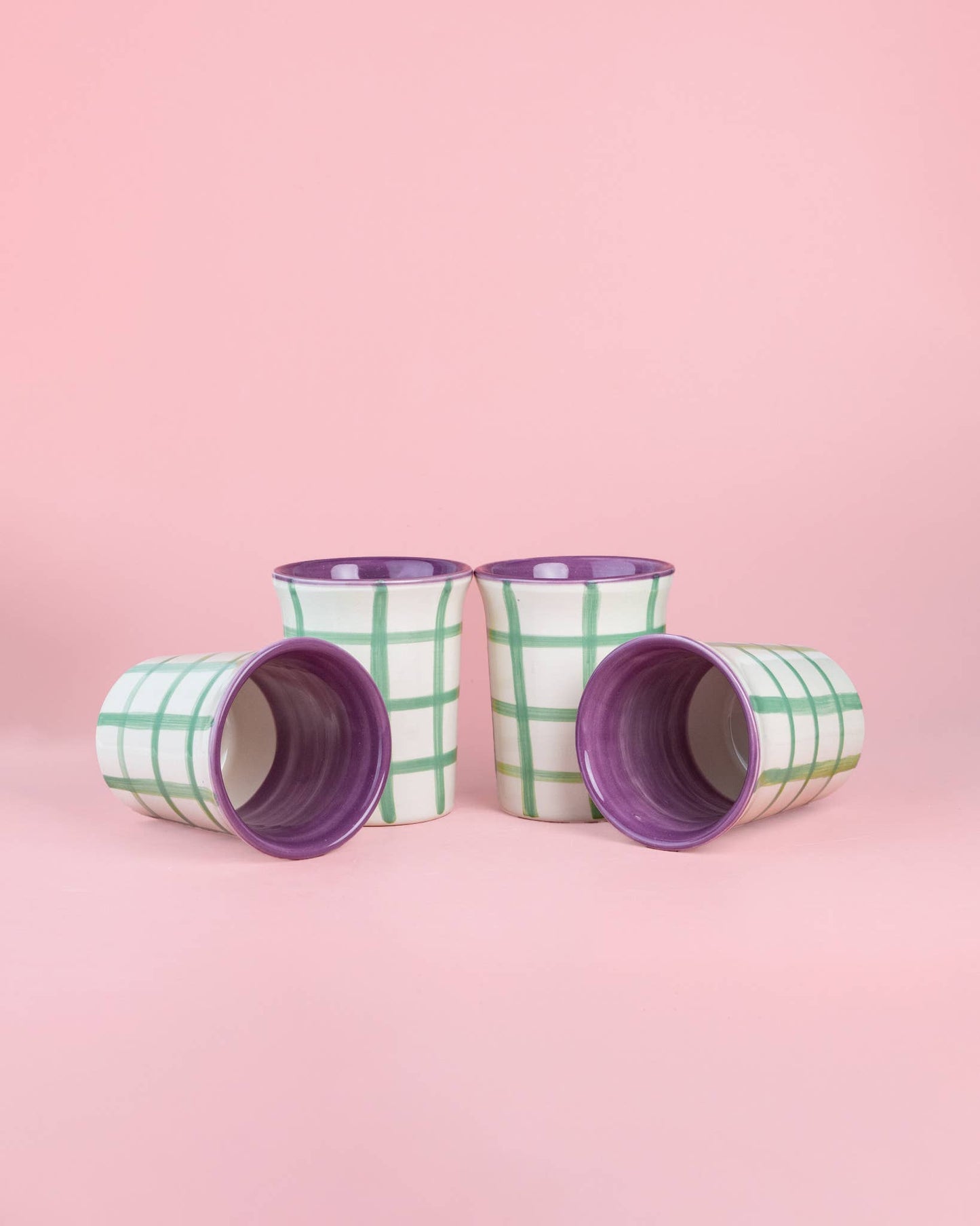 Hand-Painted Ceramic Cup — Esmeralda