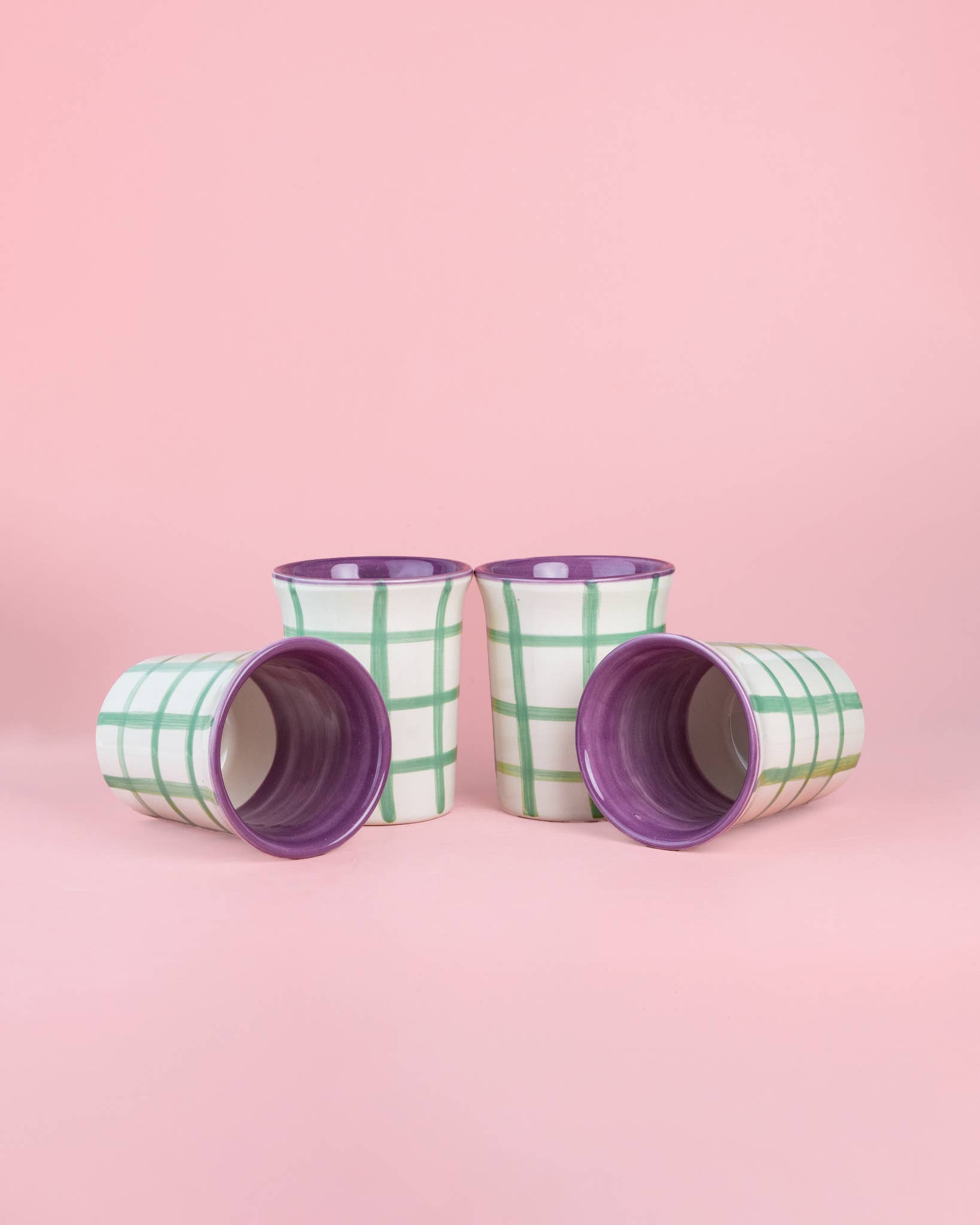 Hand-Painted Ceramic Cup — Esmeralda