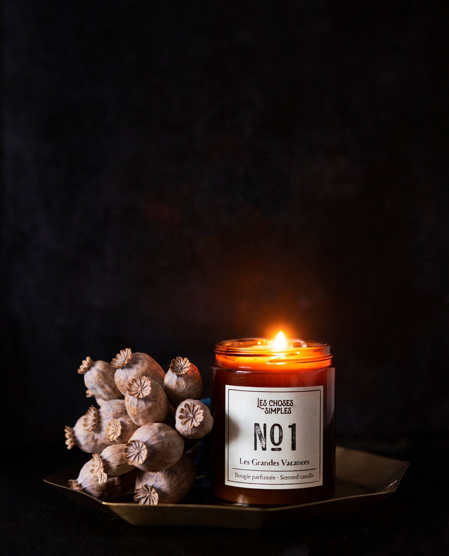 Scented Soy-Wax Candle -Nr1 (Amber)