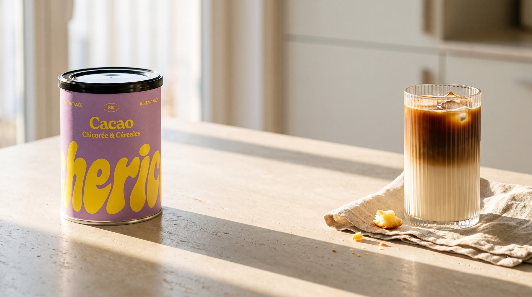 Cherico chicory tin and iced coffee — September, The Breakfast Table