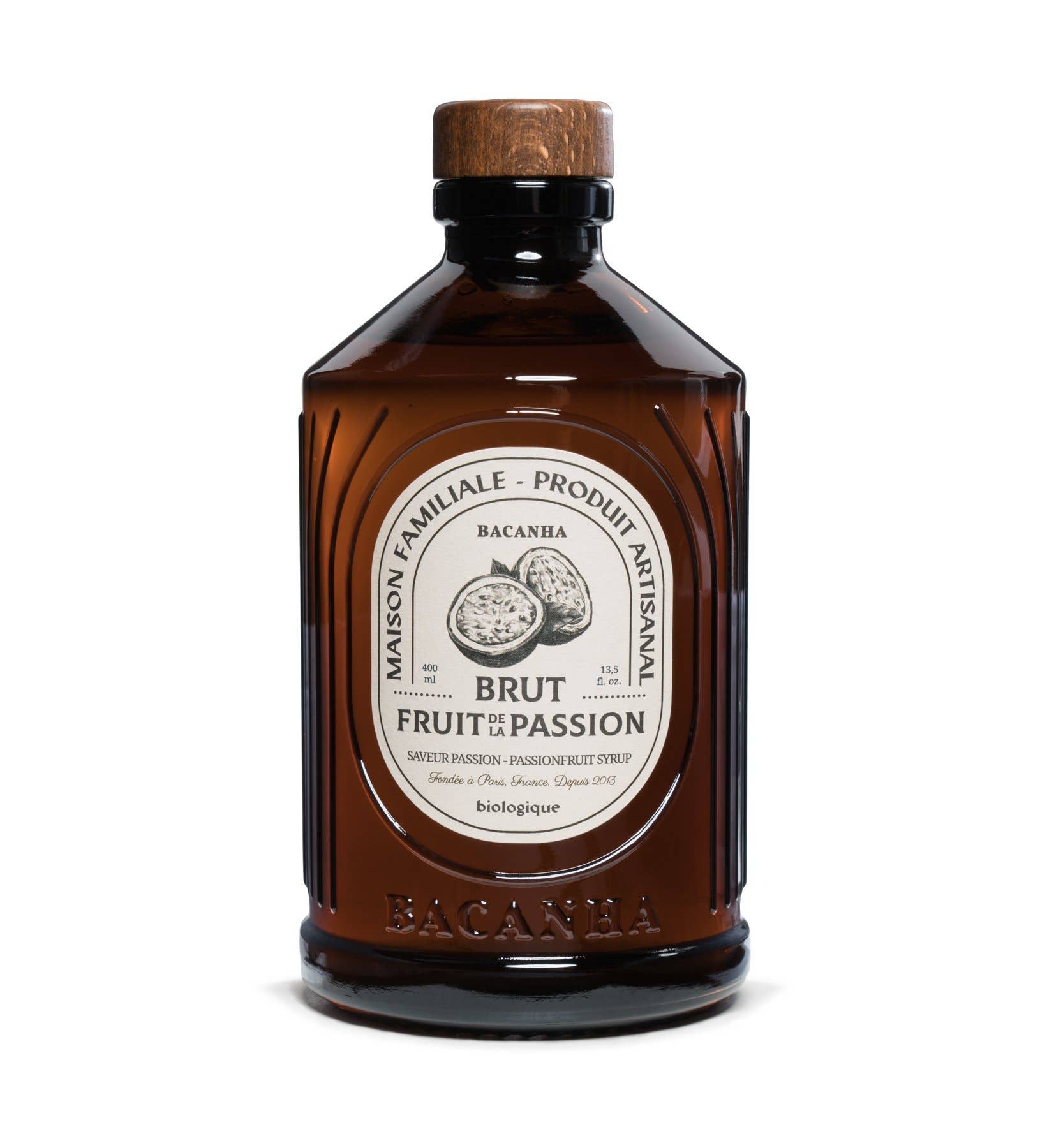 Raw Passion Fruit Syrup - Organic - 400ml - 13,5 Fl. oz.