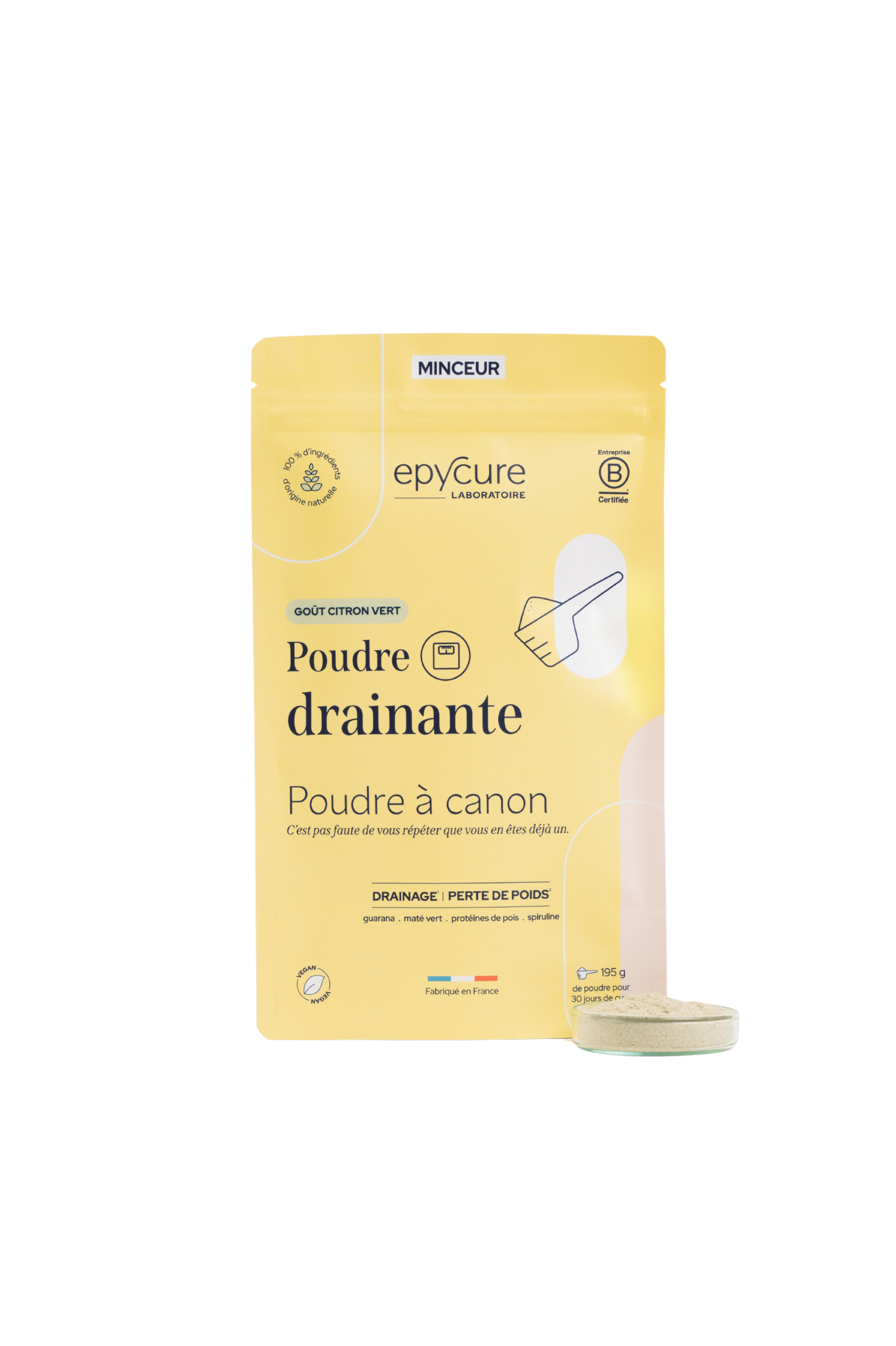 Poudre drainante — goût citron (1 mois de cure)