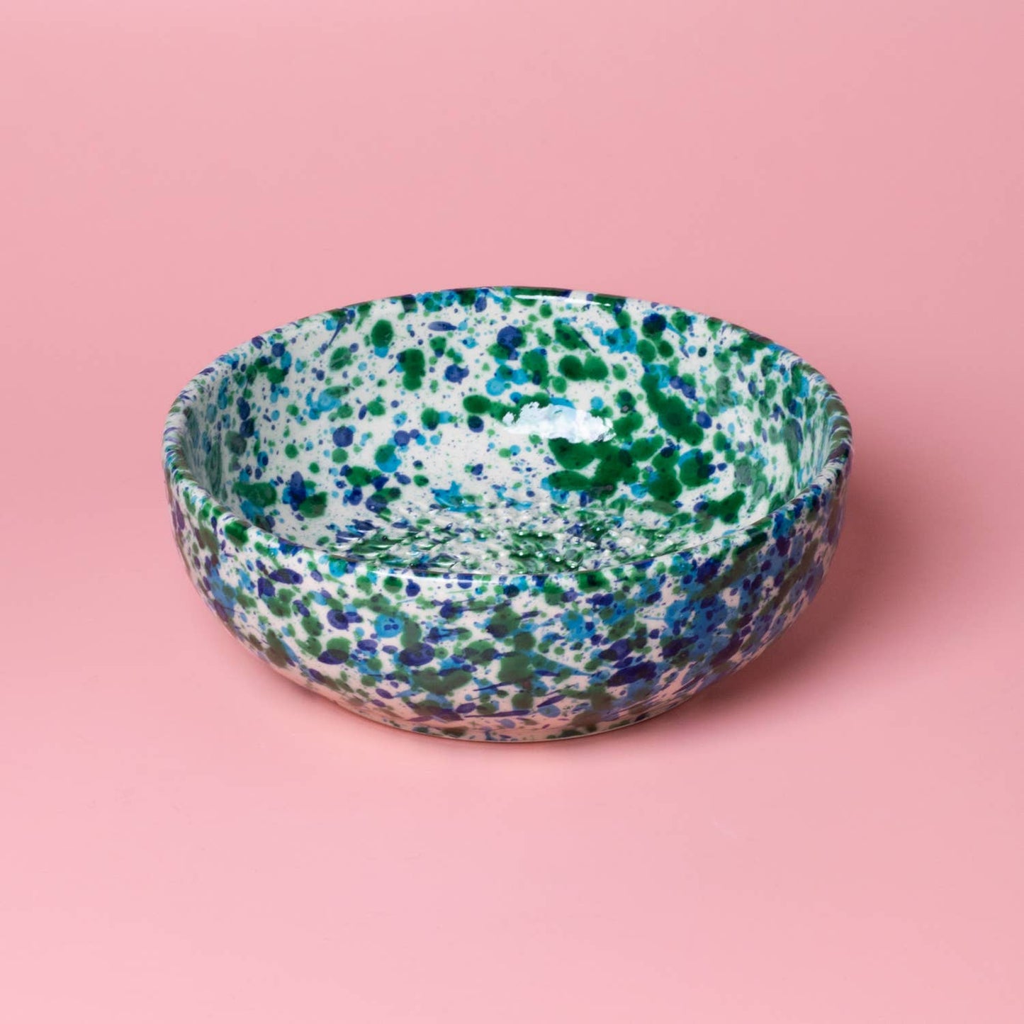 Medium Ceramic Garlic Grater Plate — Coral