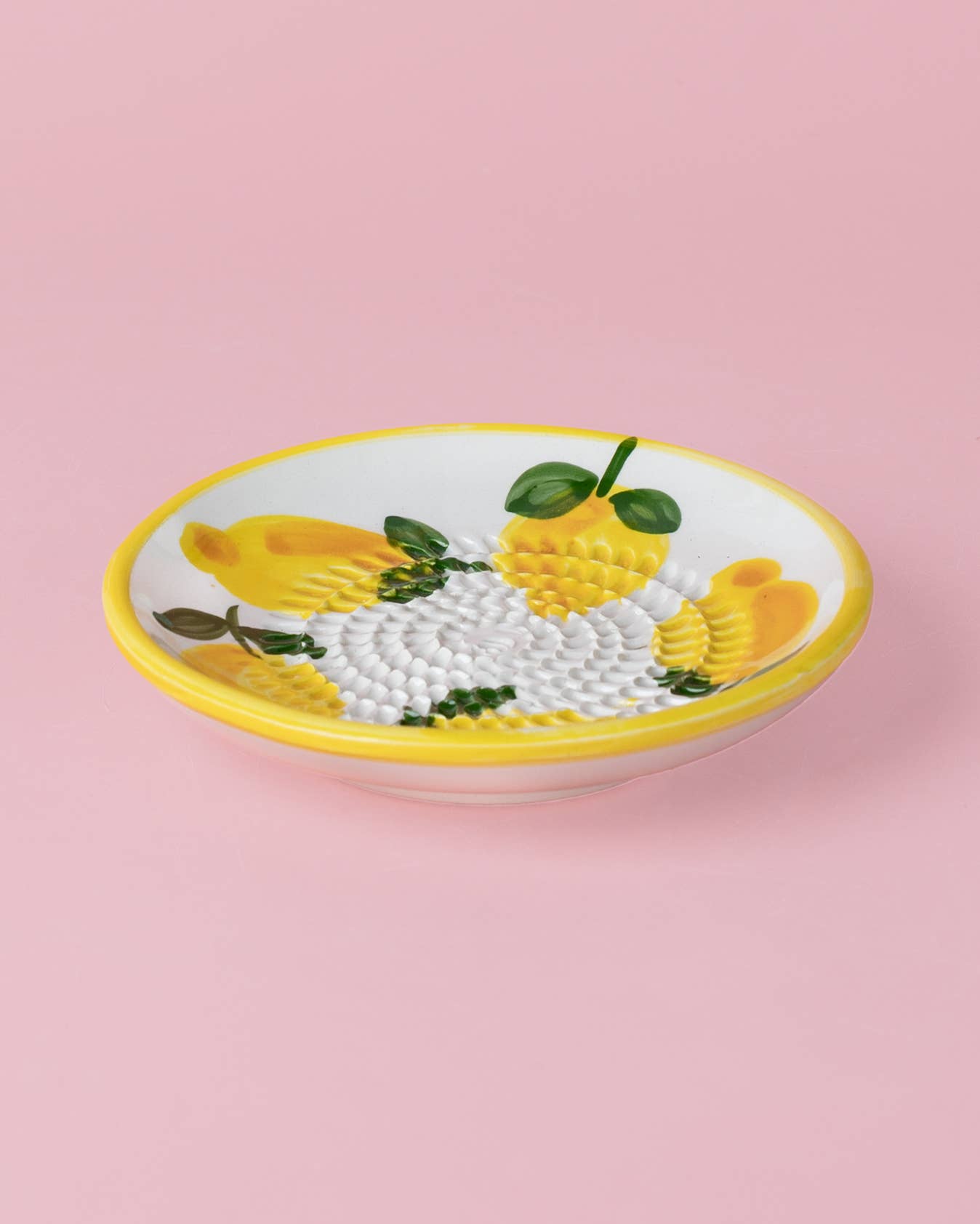 Small Ceramic Garlic Grater Plate — Limone
