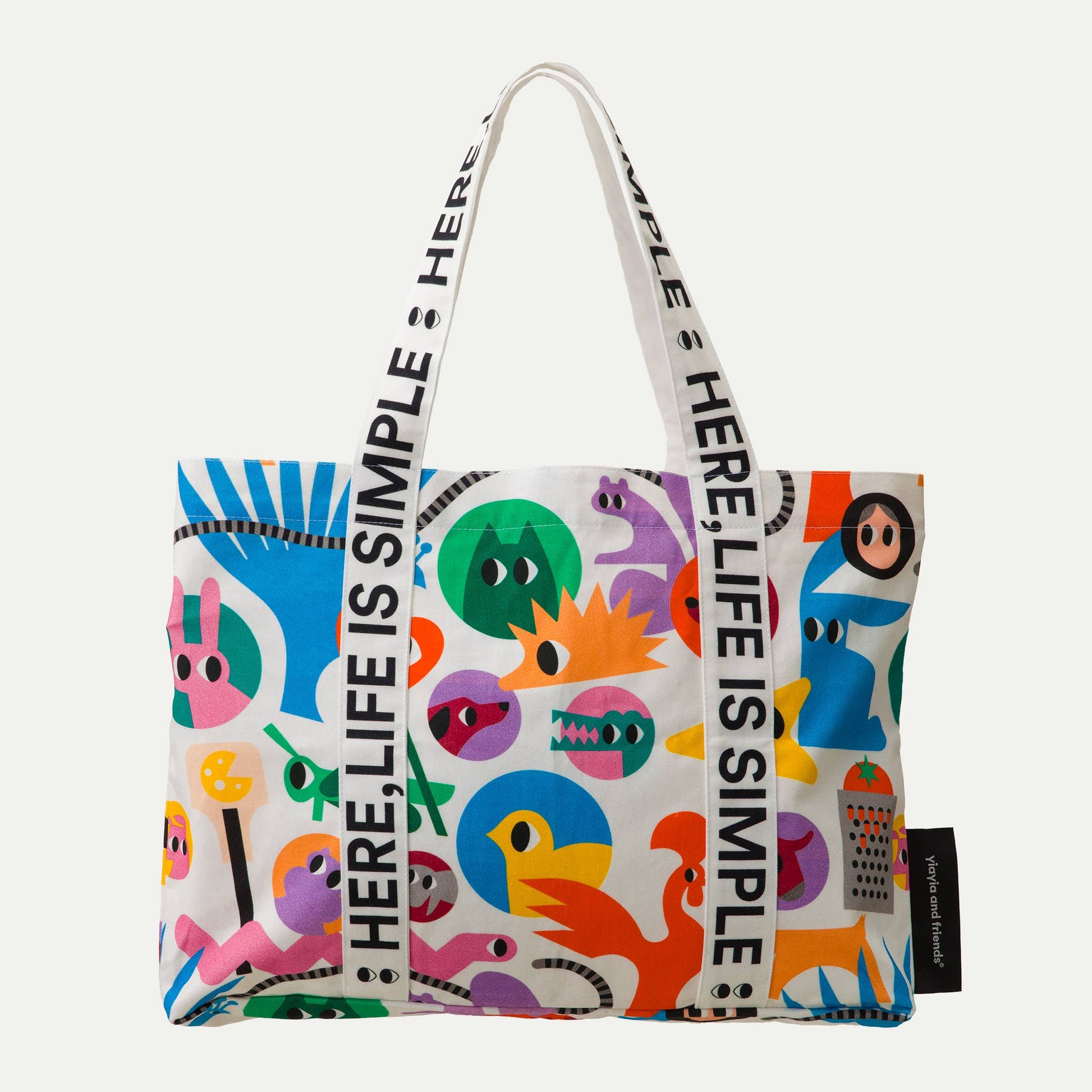 Multicolor tote bag