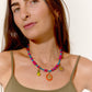 FAIRE Colorful choker and delightful charm
