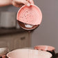 Small Ceramic Garlic Grater Plate — Chocolate