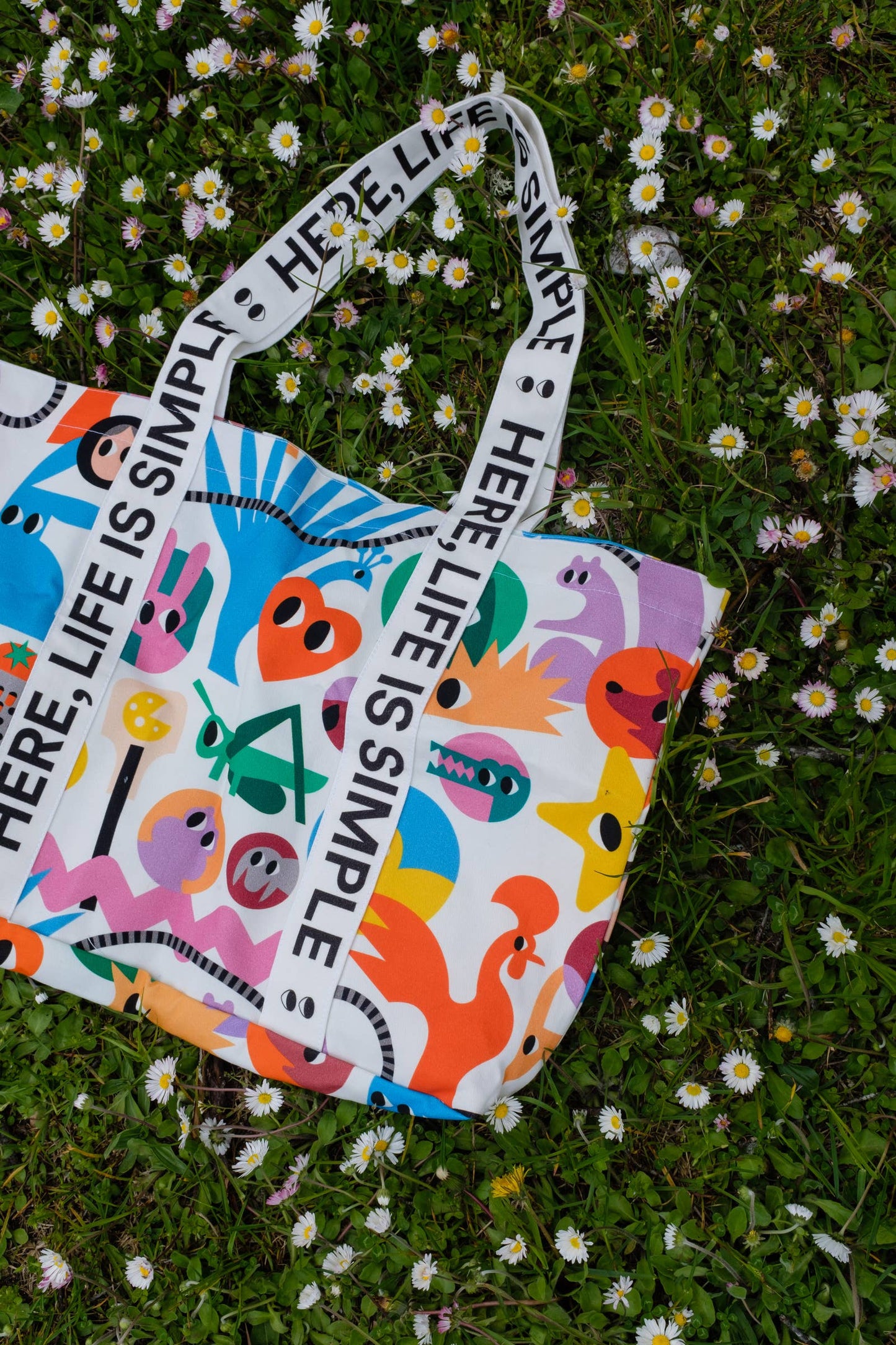 Multicolor tote bag