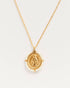 Santa Maria Bora Bora — golden medal necklace with stones