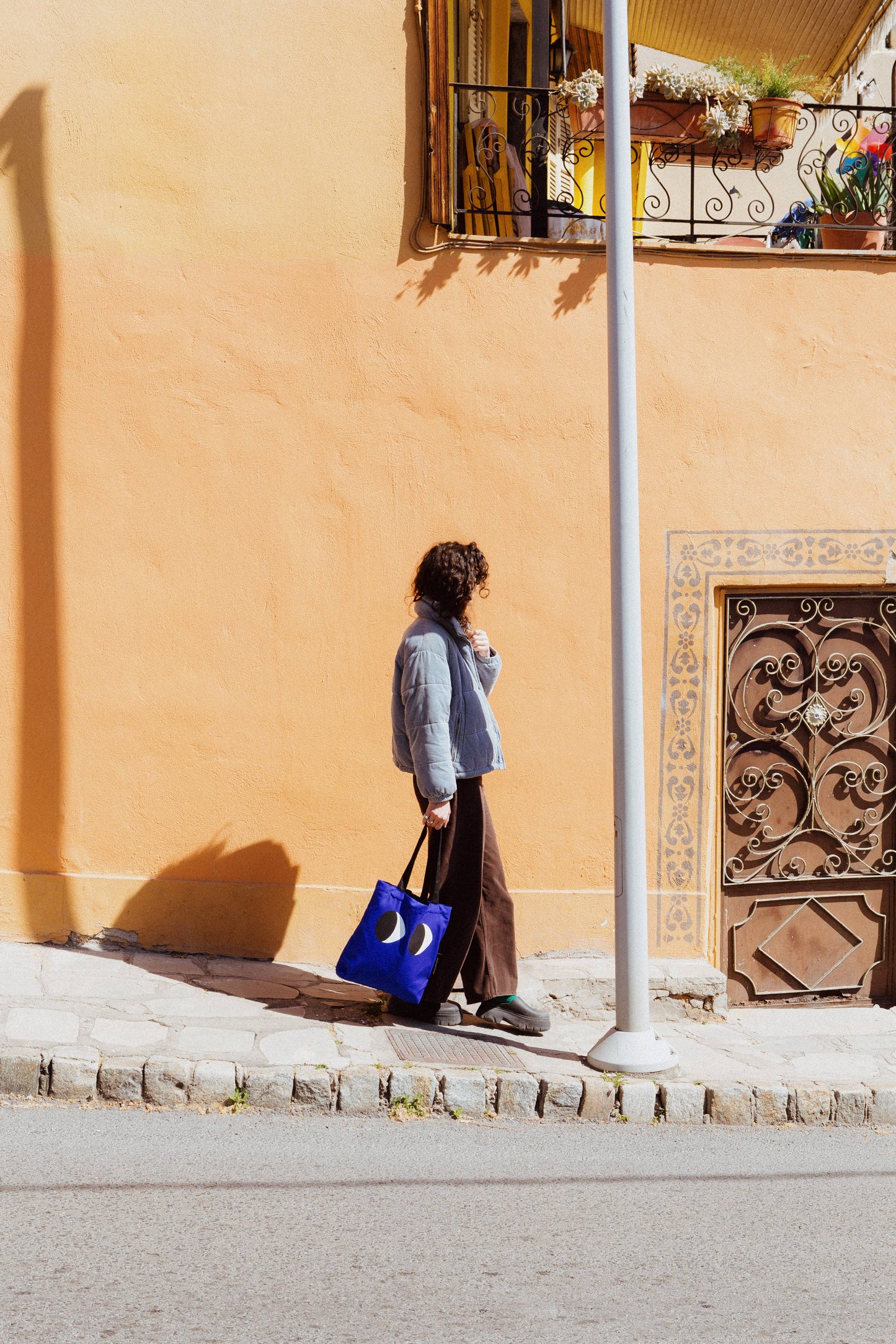 Eyes tote bag – Blue