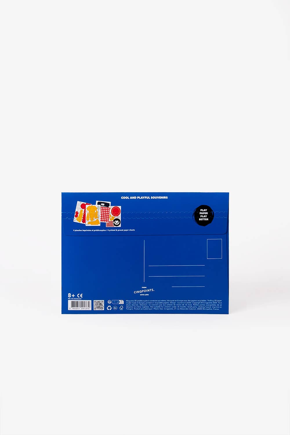 페이퍼크래프트 크루아상 – 3D 페이퍼푸드 기념품